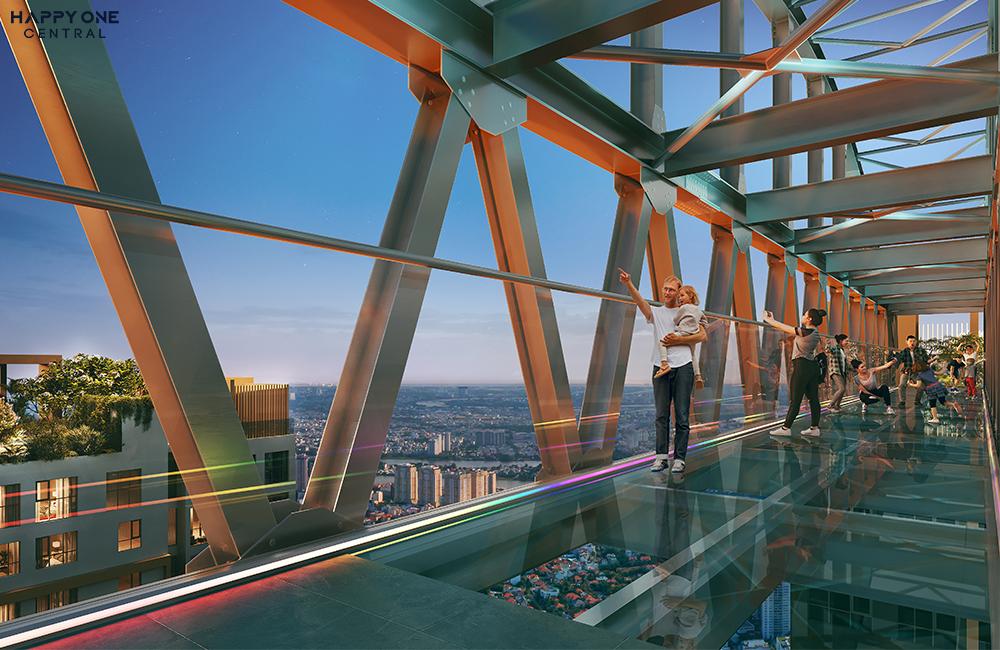 Dư án duy nhất sở hữu cầu kính trên không ở độ cao 140m 