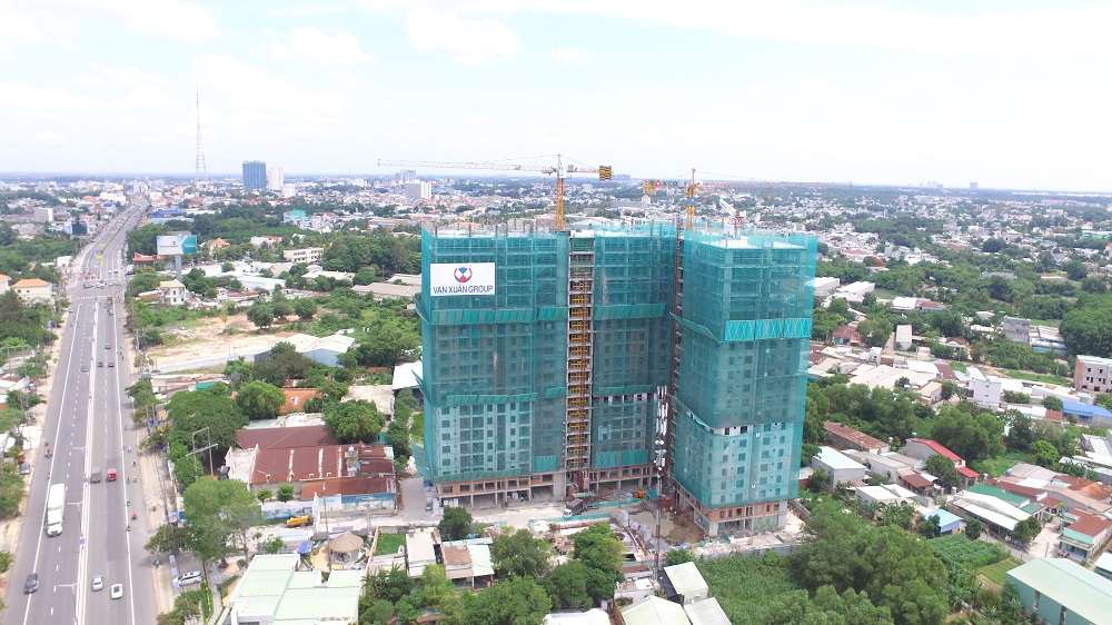 Building progress of HAPPY ONE - Phu Hoa in june 2020