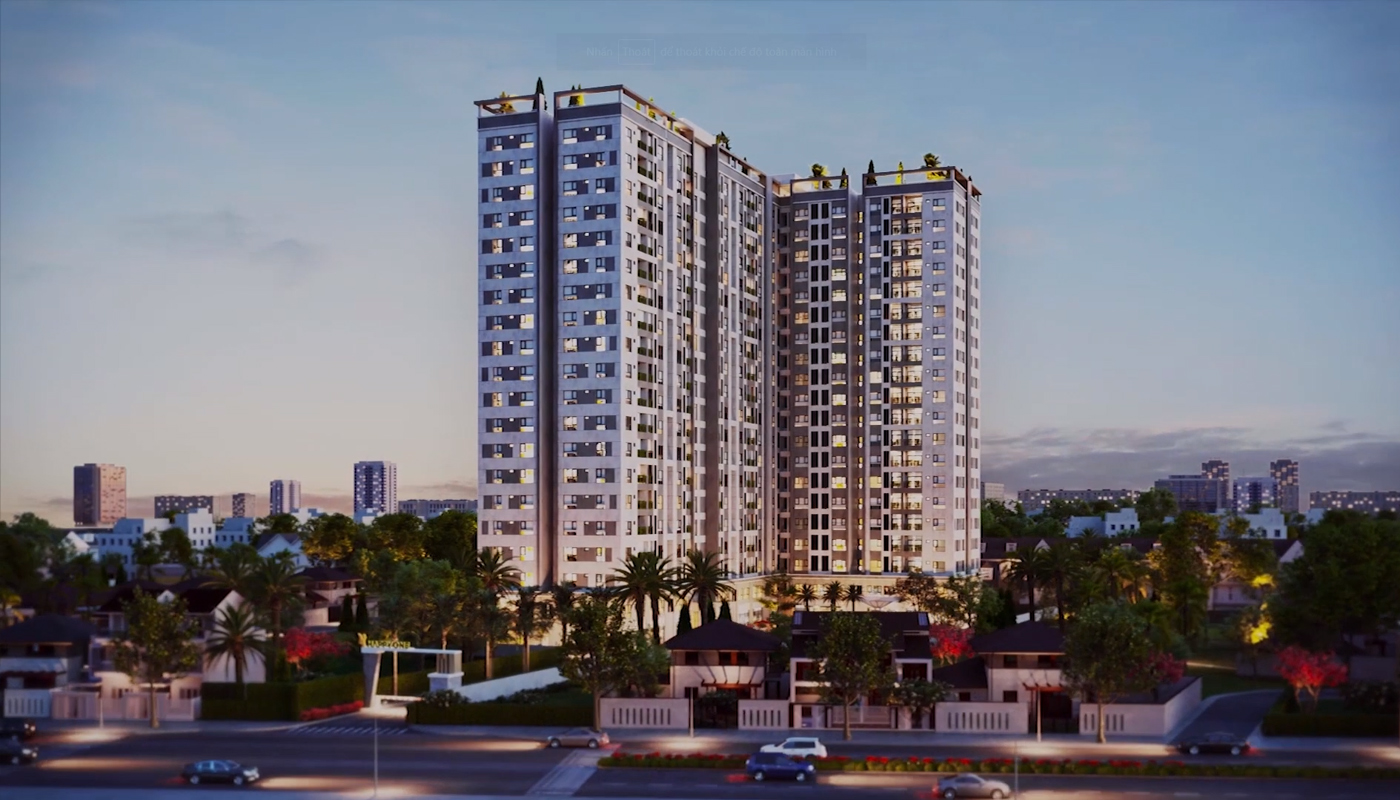 Building progress of HAPPY ONE - Phu Hoa in February 2020